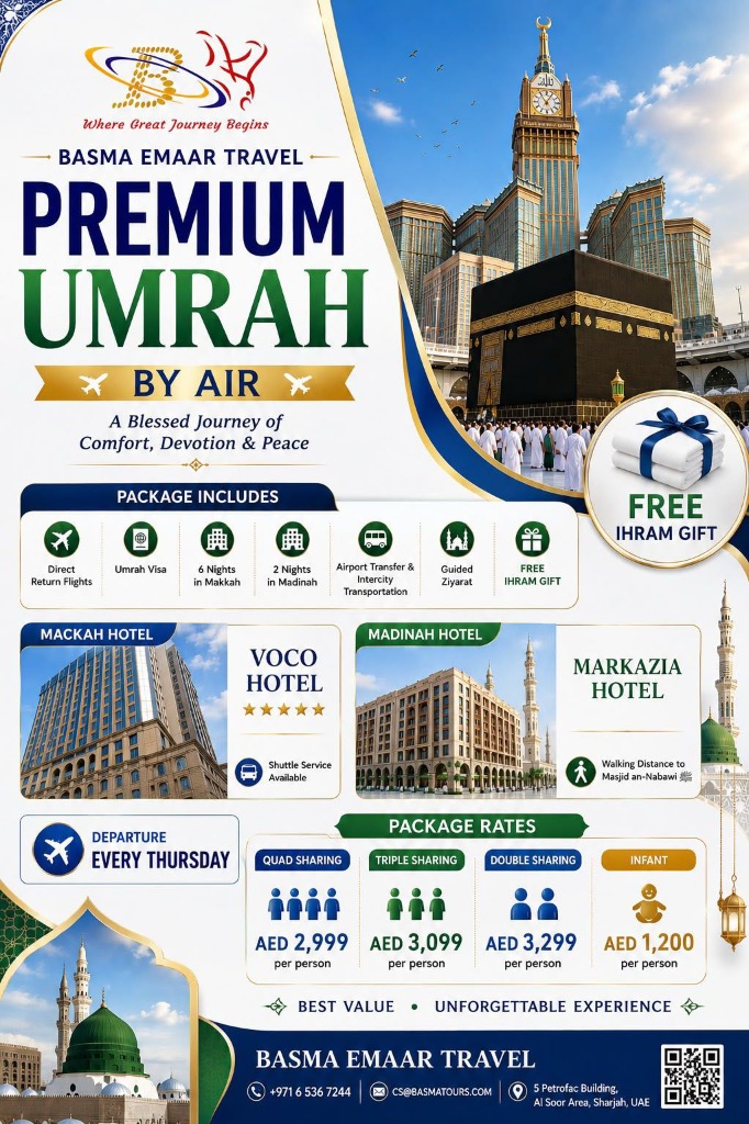 Premium Umrah By Air